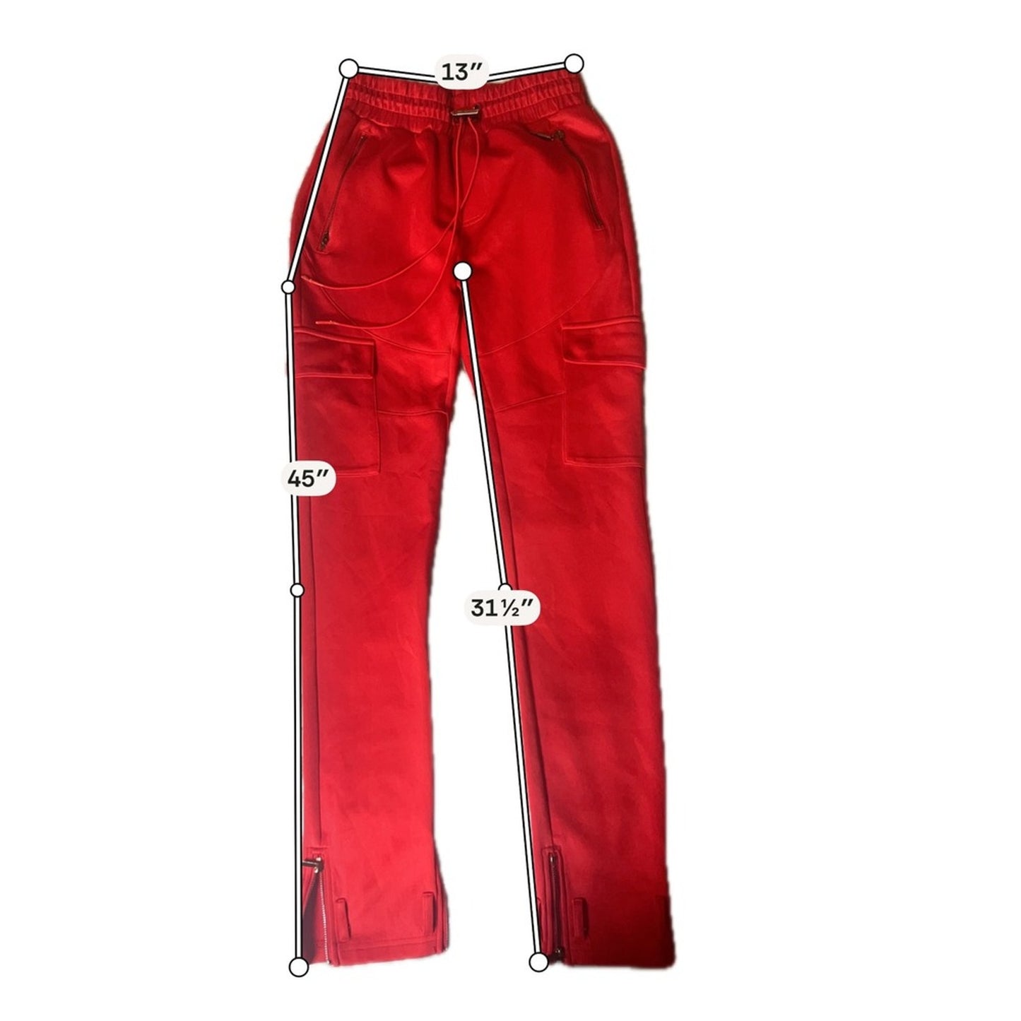 Guapi Red Cargo Track Pants Mens 30 Excellent Limited Edition Streetwear