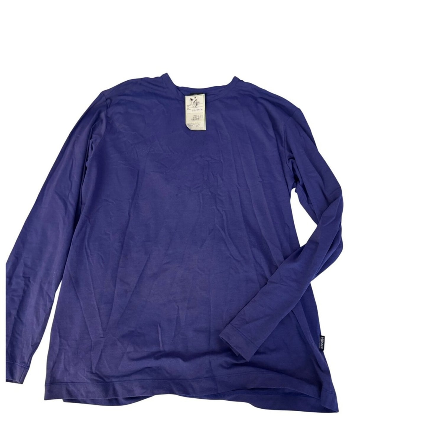 Versace Jeans Couture Purple Long Sleeve T-Shirt Mens XL Top