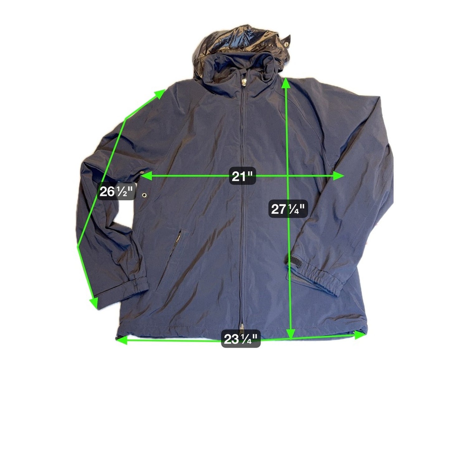 Giorgio Armani Rain Jacket Made in Italy Lightweight Full Zip Outdoor Coat XL