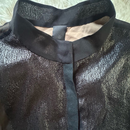 Vera Wang Collection Sheer Black Blouse – Fashion Drama, Delivered