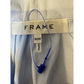 FRAME Women V Neck Cap Sleeve Tunic Top Blue M/M Cotton