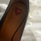 Gucci Black and Gold Leather Loafers with Pearl Embellishments