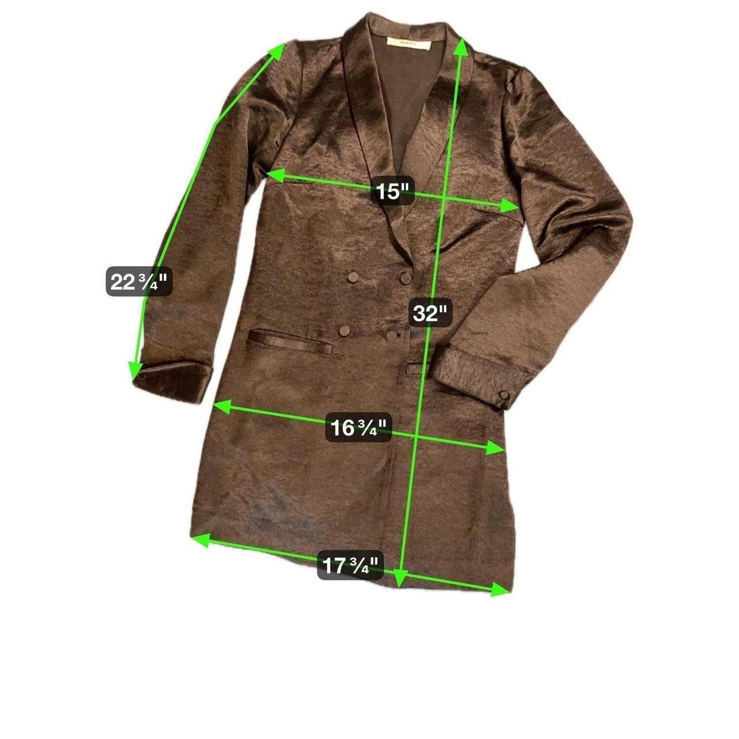 Gestuz metallic double breasted blazer
