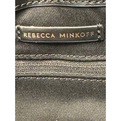 Rebecca Minkoff Black Quilted Leather Shoulder Bag Chain Strap Purse