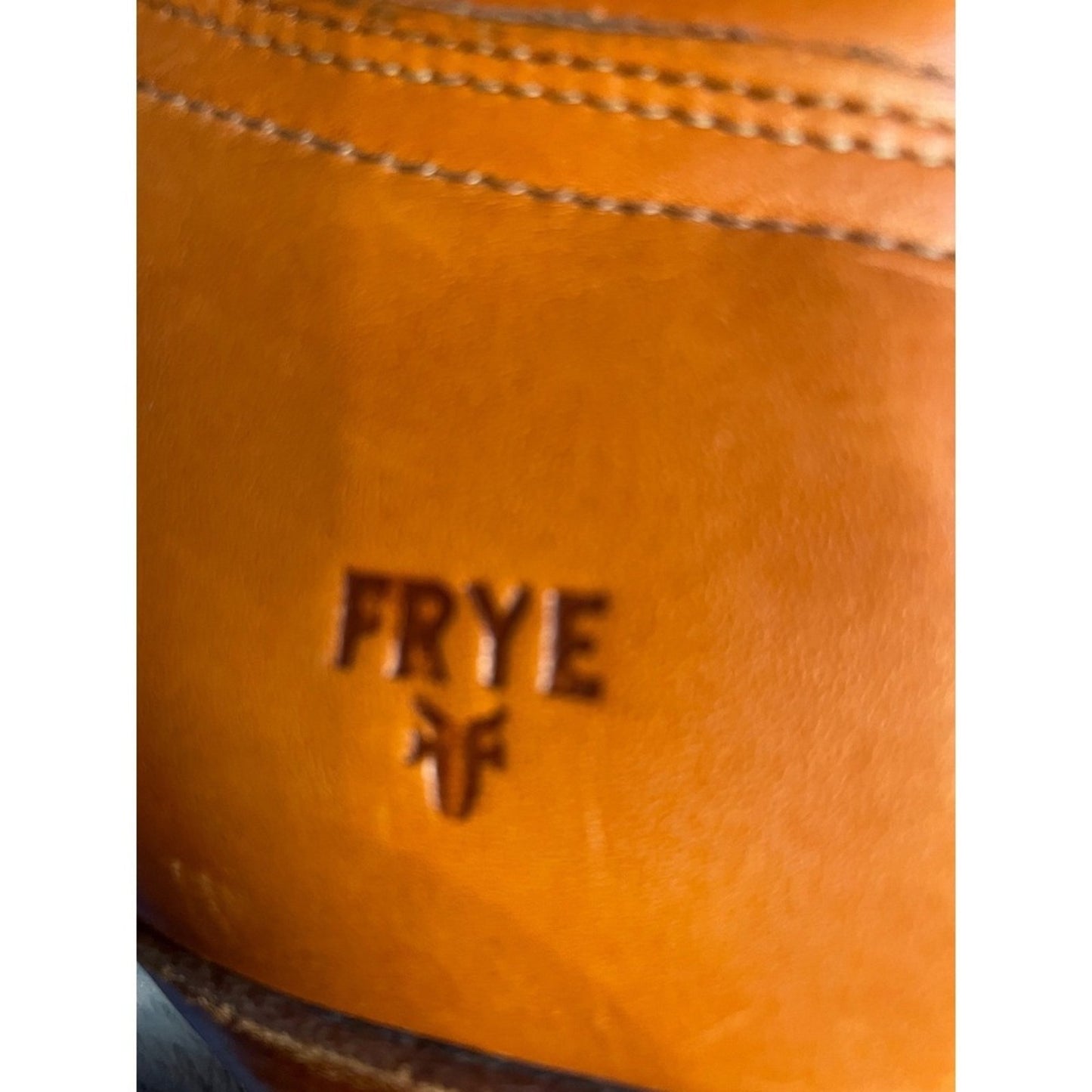 FRYE Women's Cognac Leather Western Cowboy Boots Size 10.5