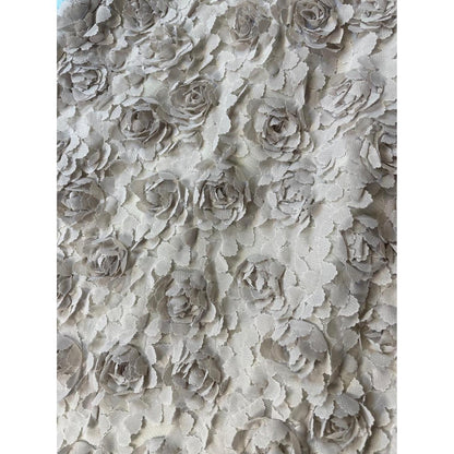 IDA SJOSTEDT 147 Elissa Dress 3D Floral Embellished Tulle Cap Sleeve Midi Dress