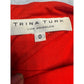 Trina Turk Dress Size 0 Red Sleeveless One Shoulder Party Cocktail Fitted