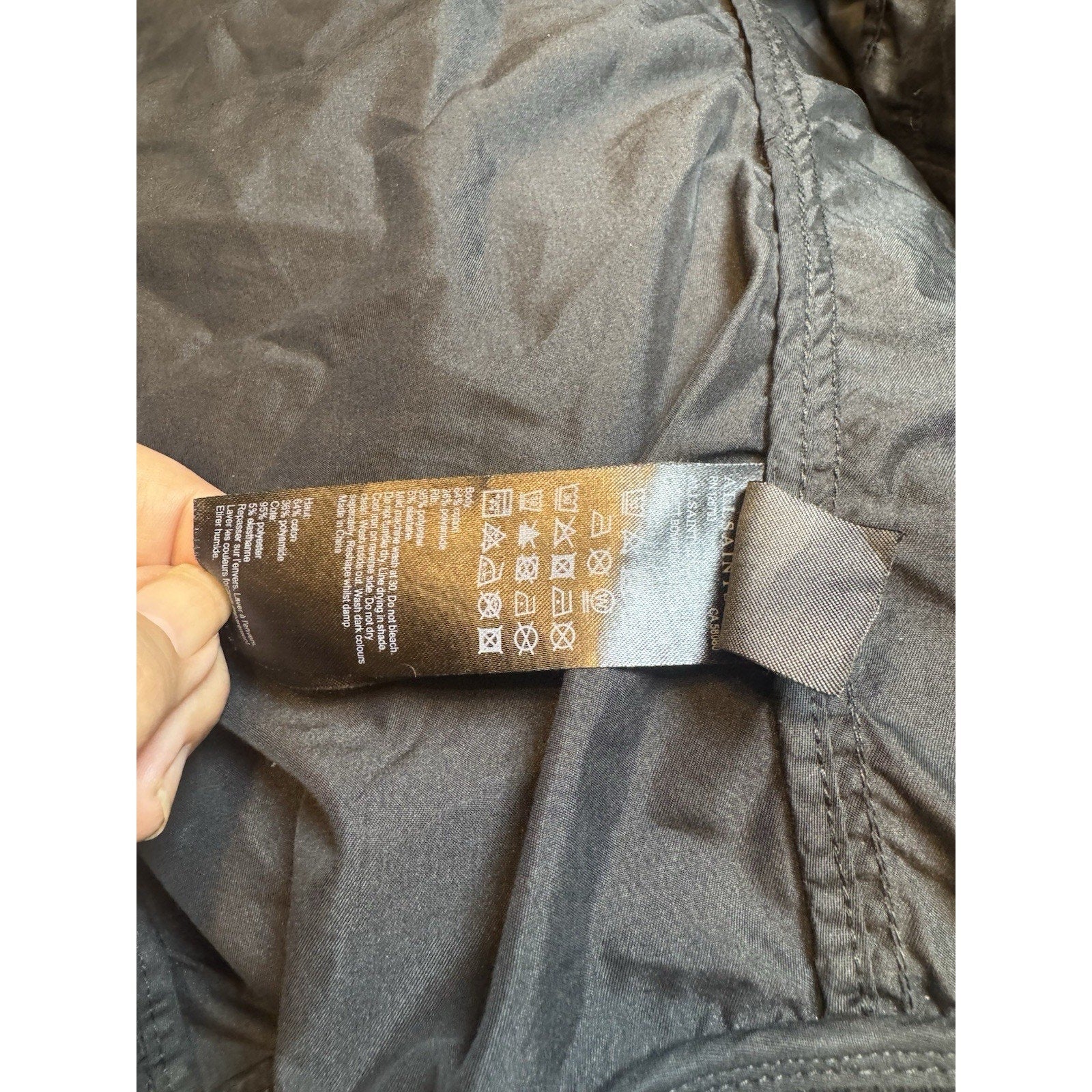 AllSaints Nova Bomber Jacket in Black SZ L