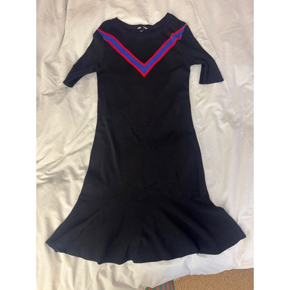 Sandro Paris Chevron Knit Fit & Flare Dress – Size 1 (fits S/4-6)