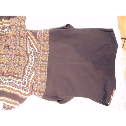 ALC Silk Maxi Dress Bohemian Paisley Print Sleeveless V Neck Size 10