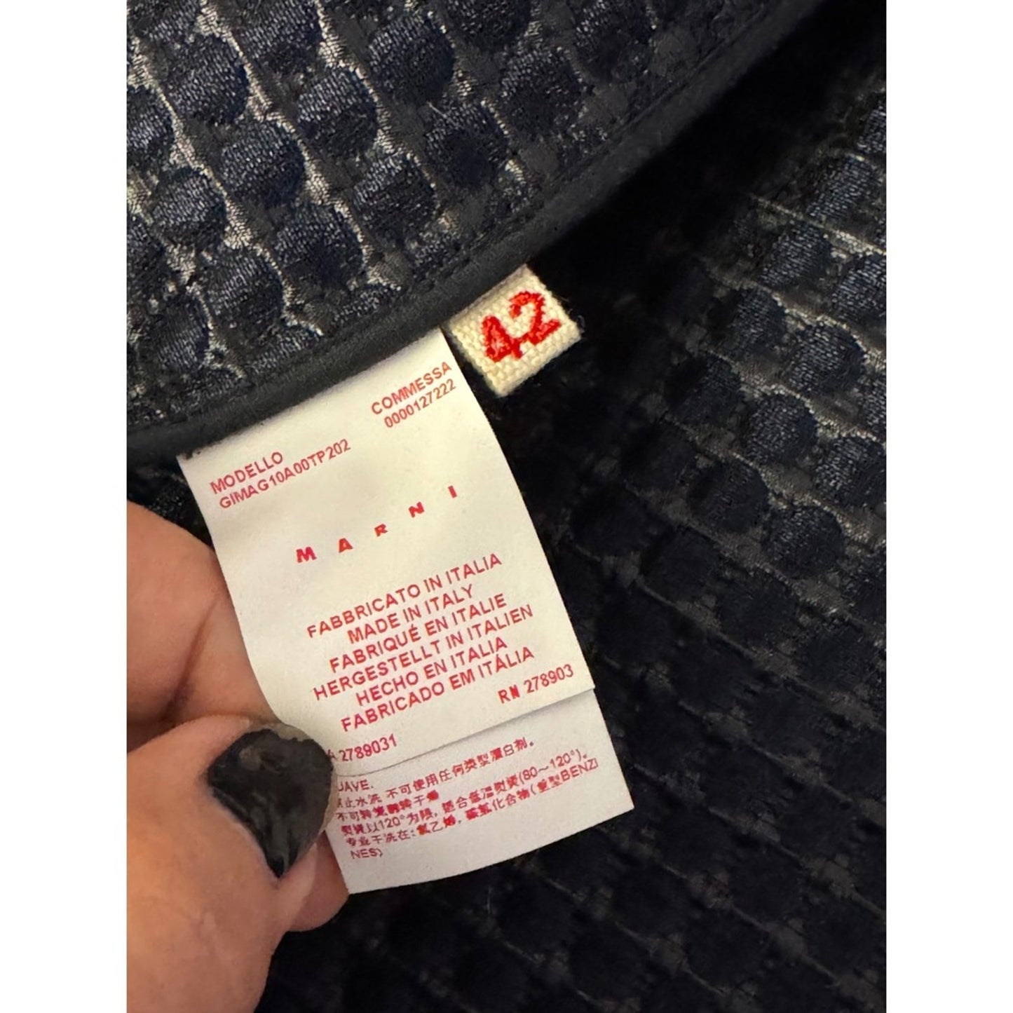 Marni Textured Jacquard Short Sleeve Jacket – Size 42 (M)
