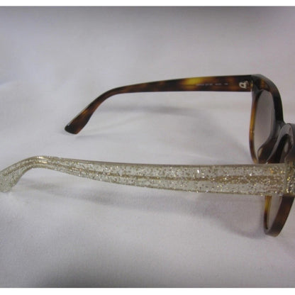 Jimmy Choo Tortoise Glitter Sunglasses  150‎ Q9W 140