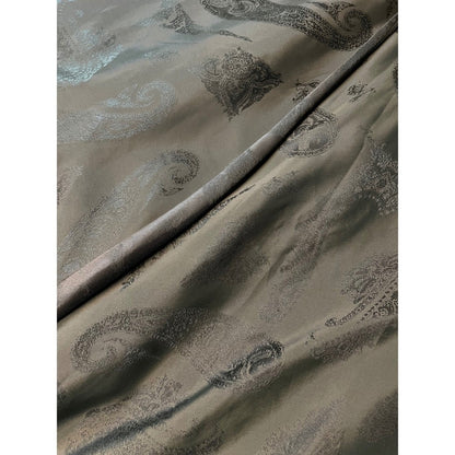COS Paisley Print V Neck Midi Olive Green Sleeveless A Line Size 38 size S