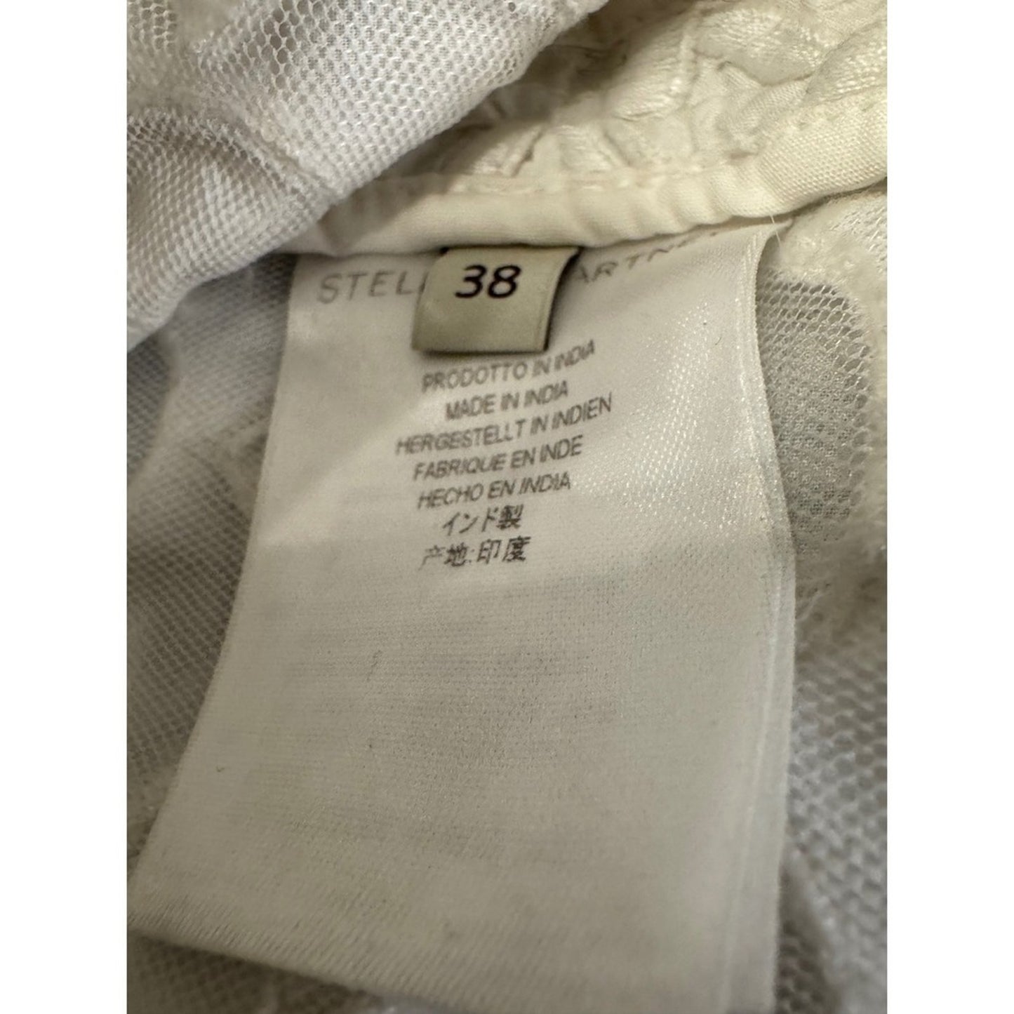 Stella McCartney White Textured Sleeveless Sheath Dress – Size 38 (US 4/Small)