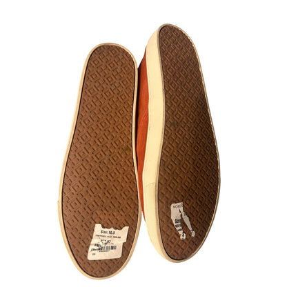 Tory Burch Suede Slip On Sneakers Womens 10.5 Burnt Orange LIKE NEW 46043