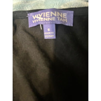 Vivienne Tam Sleeveless Tunic Dress Womens S Black  Excellent Handkerchief Hem