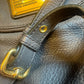 Marc Jacobs Grey  Leather Shoulder Bag with Gold Accents