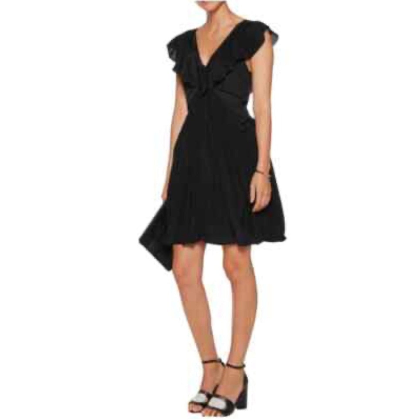 OPENING CEREMONY Black  Dress Size 4 Bow Back Flare Skirt