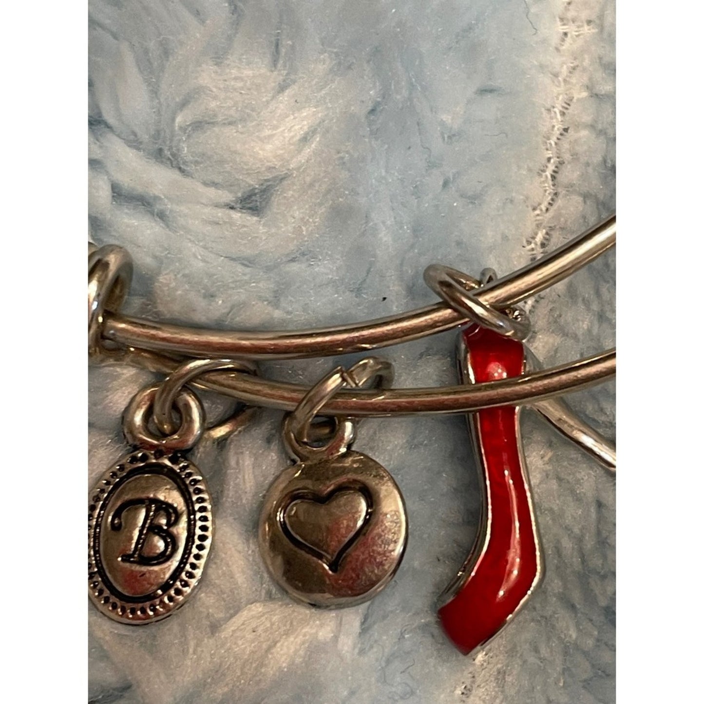 Brighton set  of 3 Charm Bracelets Lipstick High Heel Handbag Silver Tone