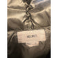 Helmut Lang Gray Down Puffer Jacket with Hood Asymmetrical Zip Womens Small S