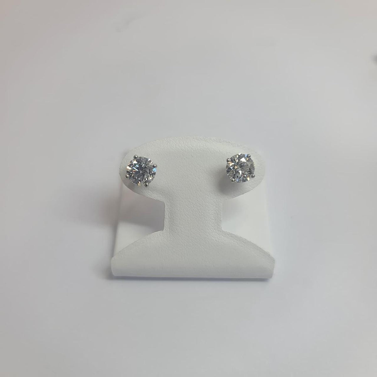 2.08 CTW IGI Certified Lab Grown Diamond Stud Earrings D VS1 14K Gold