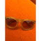 Henri Bendel HB520S Olivia 279 Sunglasses Amber Round Oversize Retro 52mm