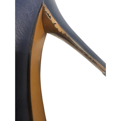 Coach Leather Ankle Strap Heels Pointed Toe Block Heel Pumps Womens Size