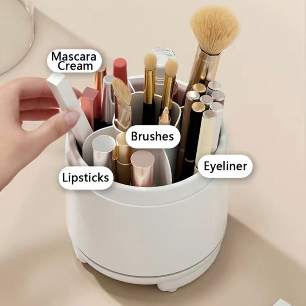 360° Rotating Makeup Storage Box -  Trendy Vendy LA