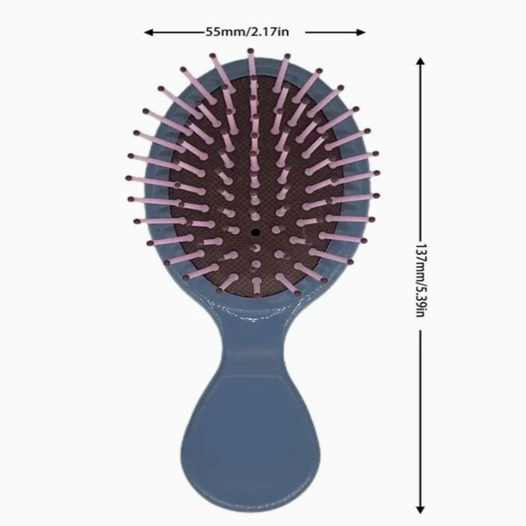 Travel Mini Detangler Hair Brush- Small, Wet/ Dry Hair Brush -  Trendy Vendy LA