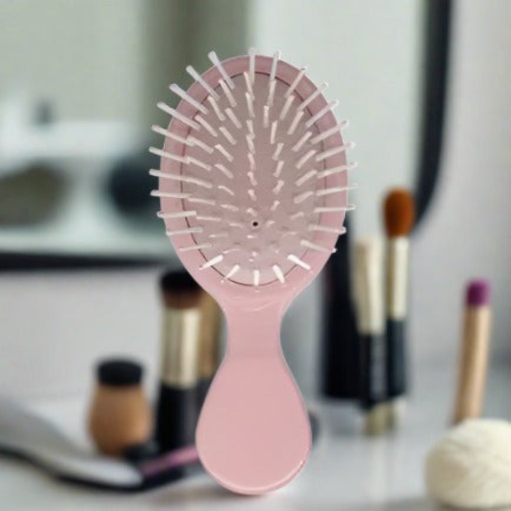 Travel Mini Detangler Hair Brush- Small, Wet/ Dry Hair Brush -  Trendy Vendy LA